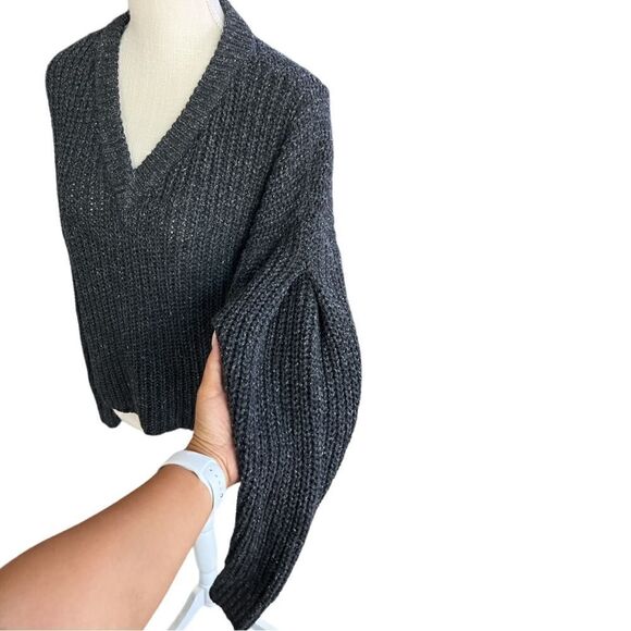 Madewell Pleated Sleeve Pullover Sweater - Picture 3 of 11